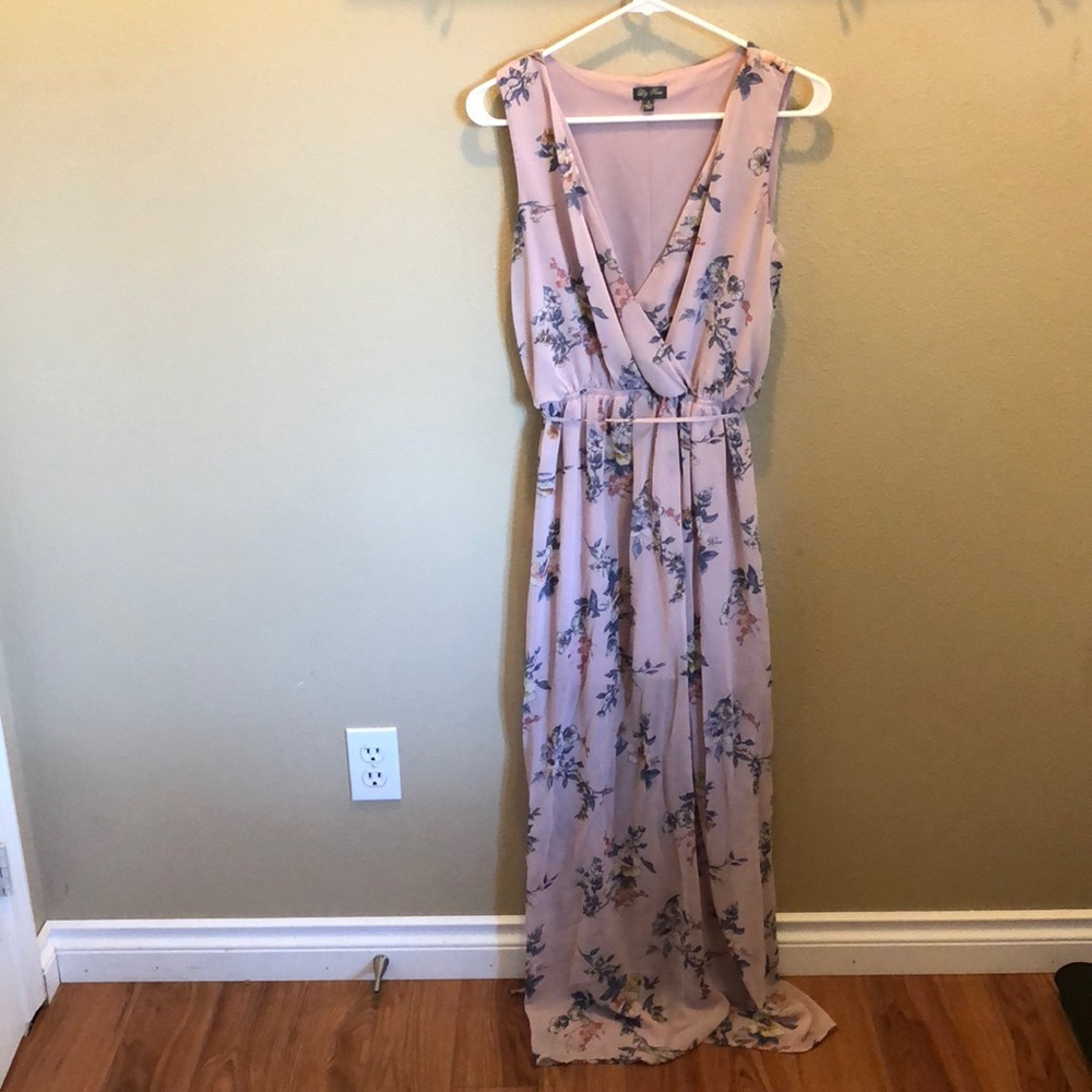 Floor length floral dress